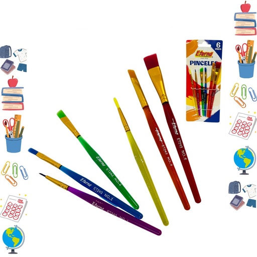 [ET243] Pincel eterna x6 neon