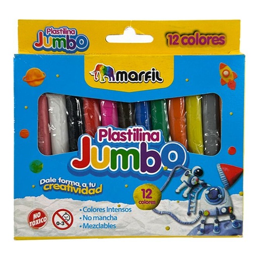 [177298] Plastilina marfil jumbo x12
