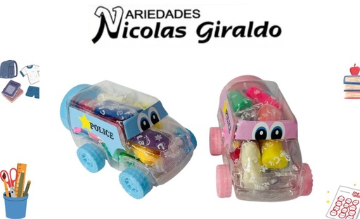 [PT21121] Plastilina molde figura carro
