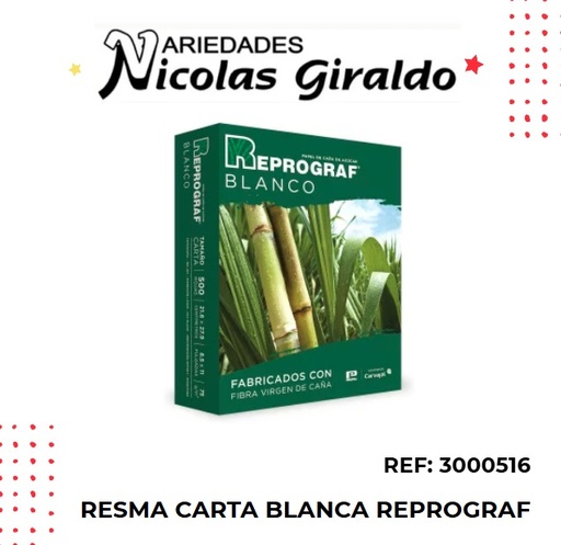 [3000516] Resma carta blanca reprograf