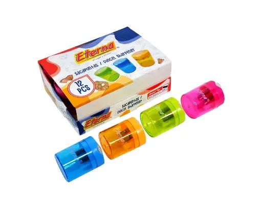 [ET406] Sacapuntas deposito redondo caja x12 eterna