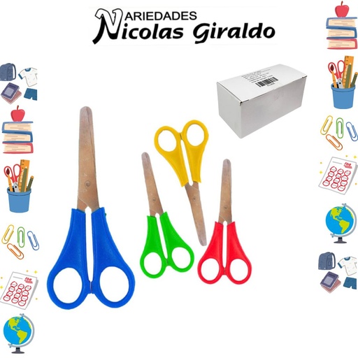 [PT14545] Tijera punta roma economica caja x24