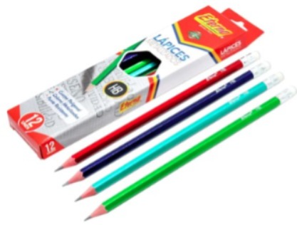 [ET415] Lapiz hb eterna metalizado x12 