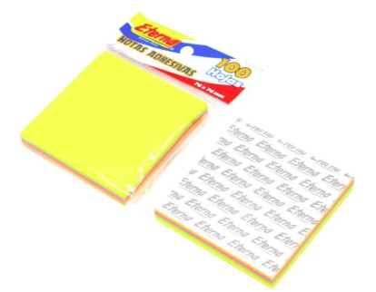 [ET158] Notas adhesivas eterna 4 colores x100pcs pqt x12