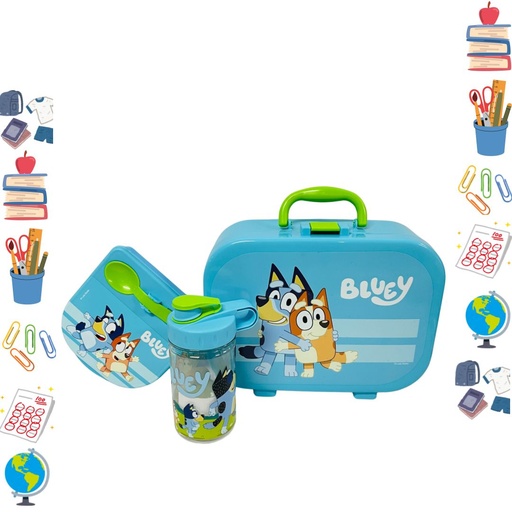 [BC-K-1214.BL1] Lonchera plastica personajes bluey 